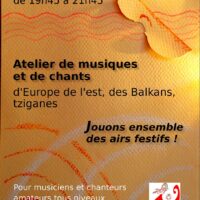 Atelier de musiques et chants d'Europe de l'est, tziganes et des Balkans