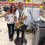 animation foire aux vins Auchan St Priest