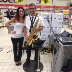 animation foire aux vins Auchan St Priest